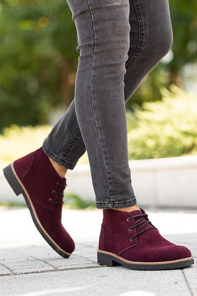 Freemax Ανδρικά Papi Bound Χειμερινά Ανδρικά Μποτάκια Suede Claret Red