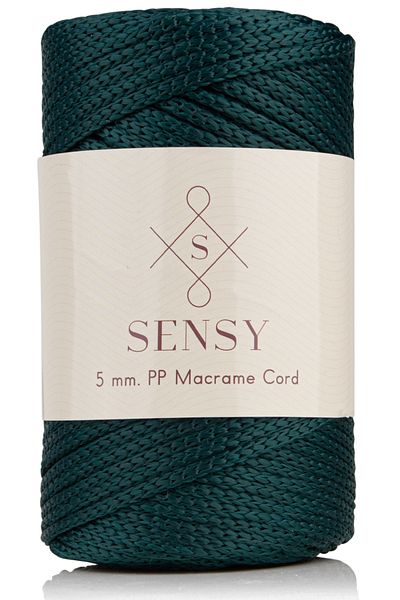 SENSY 5 Mm - 400 gr Polyester Macrame Thread Green 95 M Polyester Macrame Thread Suppla Rope And Bag Thread