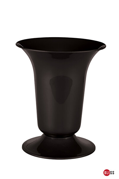 Bliss 6 Lt Dekoratif Çok Amaçlı Silindir Kesme Çiçek Vazosu Şemsiyelik ve Beyaz Saksı