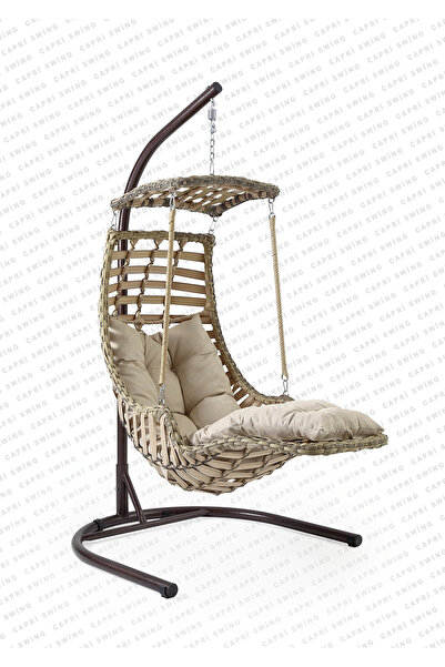 Gardenya Bahçe Capri Swing Alaçatı Plus Rattan Bahçe Ve Balkon Salıncağı