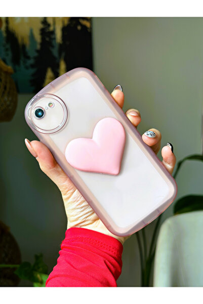 Go Aksesuar Iphone 7 - 8 - Se 2020 Uyumlu 3d Oyuncak Kalp Model Şeffaf Kılıf