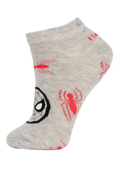 DeFacto Boy's Marvel Spiderman 3-Piece Cotton Booties Socks A6341A8Ns