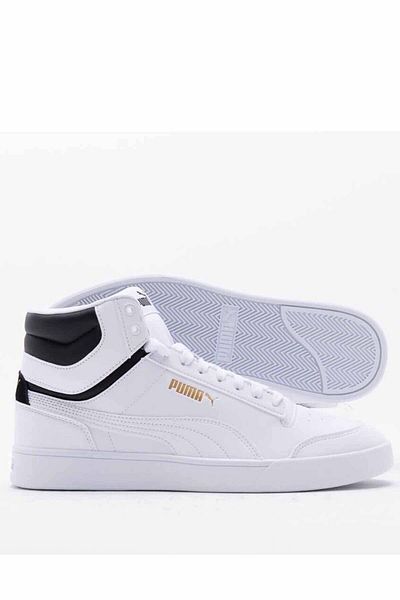 Puma Sneakers Shuffle Mid Unisex Casual αθλητικά παπούτσια 380748   01 Λευκό-σινιό