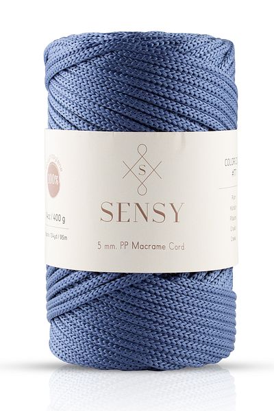 SENSY Knitting frânghie - Albastru