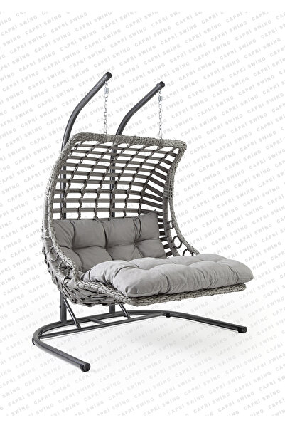 Gardenya Bahçe Capri Swing Bodrum Double Rattan Bahçe Ve Balkon Salıncağı