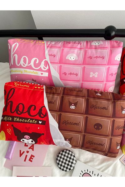 Planet Butik My Melody Pink Chocolate Pillow