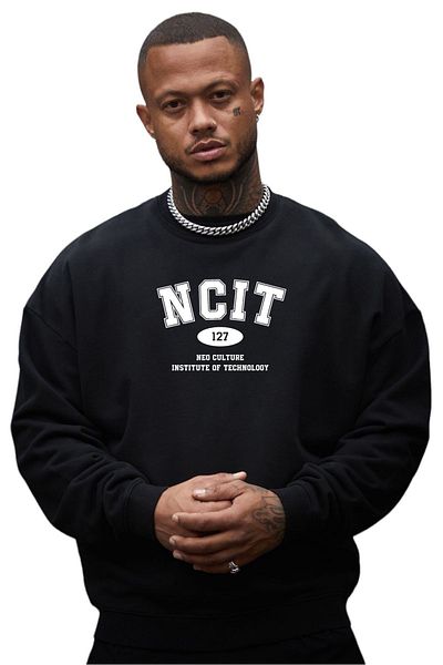 BENROMA Unisex Ncıt Printed Crew Neck Sweat