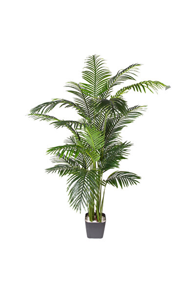 Herdekora Yapay Ağaç Areka Palmiye Gerçek Dokulu 20 Yaprak Yeşil 190 Cm.