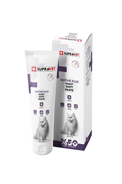 Supravet Biotine Plus Kedi Köpek Tüy Sağlığı Güçlendirici Malt Paste 100 Gr