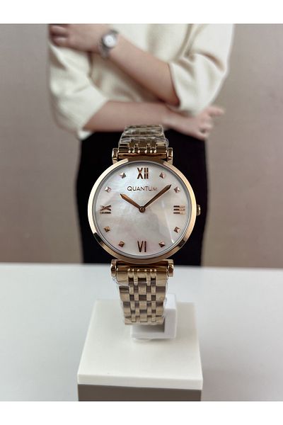 Quantum ROSE GOLD WOMEN'S WRISTWATCH 5 ATM WATERPROOF