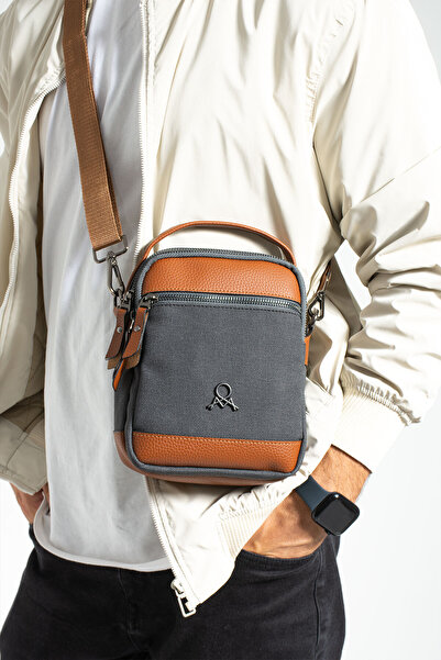 MEGA ÇANTA GEANTĂ MEGA POLO PENTRU BĂRBAȚI DIN PÂNZĂ CU CORP ÎNCRUCIȘAT