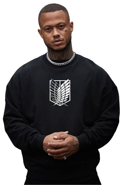 BENROMA Unisex Titan Printed Crew Neck Sweat