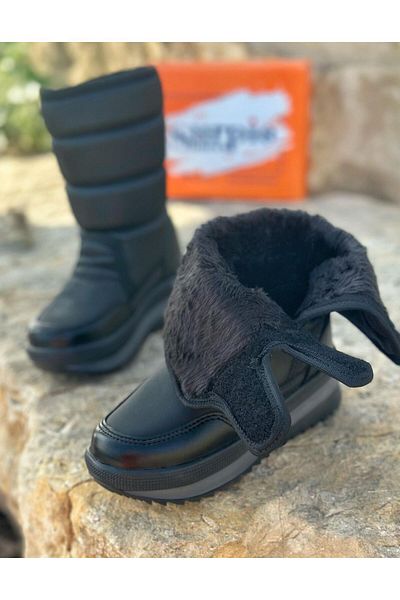 Surpie Shoes Παιδικές μπότες με μαλλί εσωτερικά, παιδικές μπότες χιονιού, μπότες Twingo