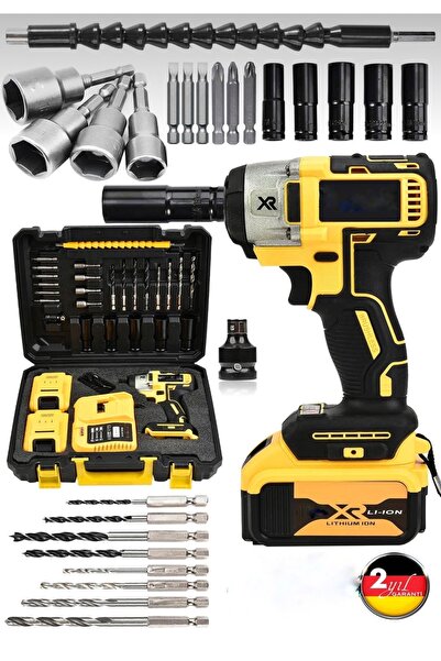 DYNAMİC MAX 598vf Akülü Somun Bijon Sökme Takma Sıkma Matkap Kömürsüz Akülü V...