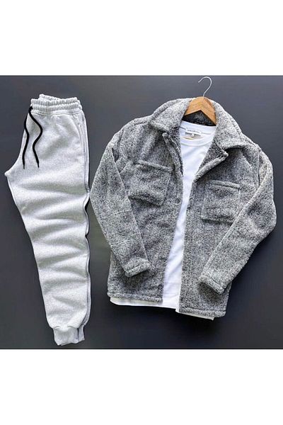 VİPER Plush Jacket + Winter Tracksuit 2-Piece Combination