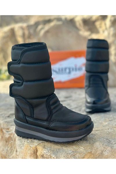 Surpie Shoes Παιδικές μπότες με μαλλί εσωτερικά, παιδικές μπότες χιονιού, μπότες Twingo