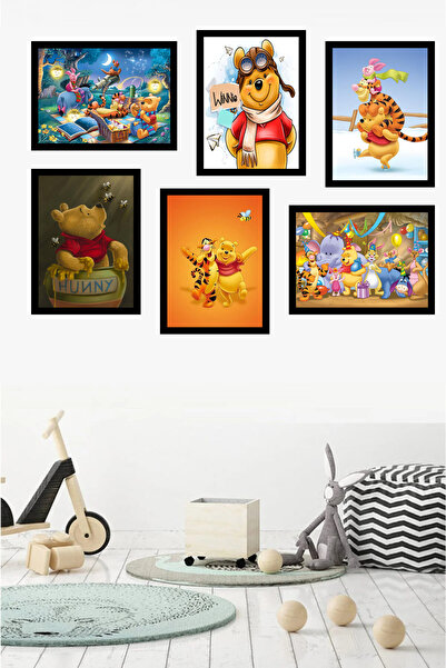 Optimum Design Set de pictură pe lemn cu tematică Winnie Pooh pentru camera c...