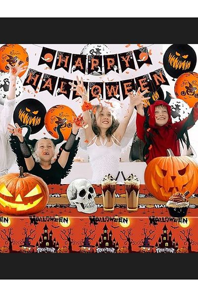 Bluoksweet Halloween halloween party ceiling bat cat pumpkin hat spider horror accessory decoration ornament