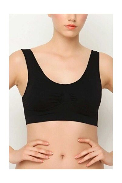 jilly jo 2411 بوستير مغطى بدون خياطة - أسود