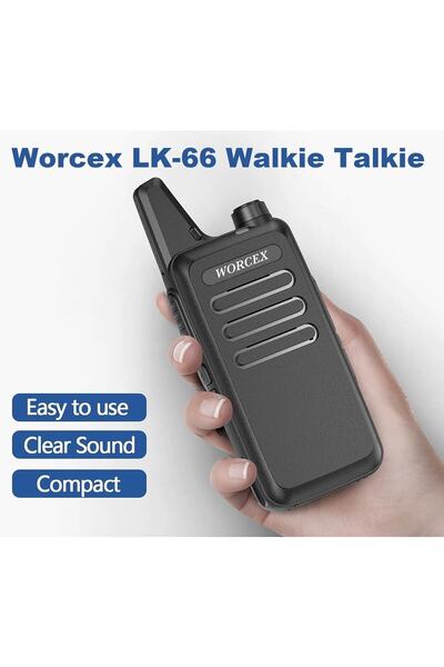 Worcex İFREQTECH LK-66 PMR446 16 Kanal 15KM Telsiz – Lisanssız Profesyonel El...