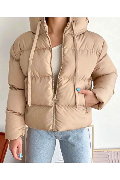 La Querta Palton puf cu glugă pentru femei 101410181