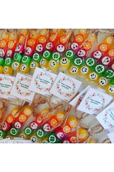 ŞEKERCİYAŞAR Çok Renkli Doğum Günü, Düğün, Nişan Şekeri 10 Adet