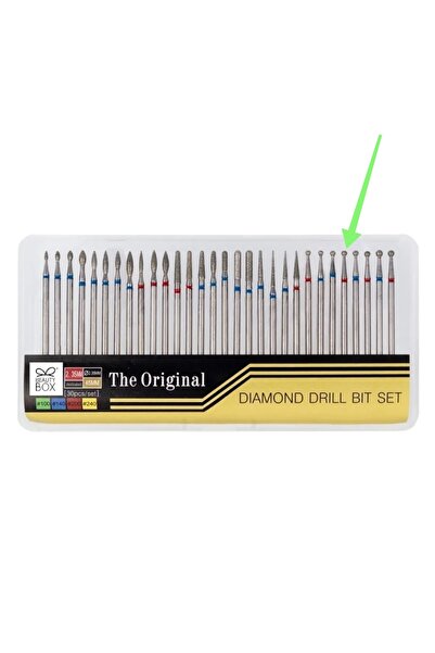 Beauty Box 1 Adet Törpü Makinesi Ucu Diamond Drill Bit Paslanmaz Çelik Nail D...
