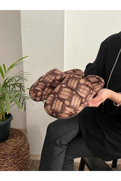Behtah Kundura Men's Closed-Front Winter Slippers Daily Indoor Slippers Dowry Bohça