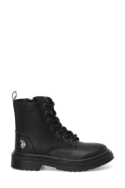 U.S. Polo Assn. TRENA 3PR Black Girl's Worker Boots