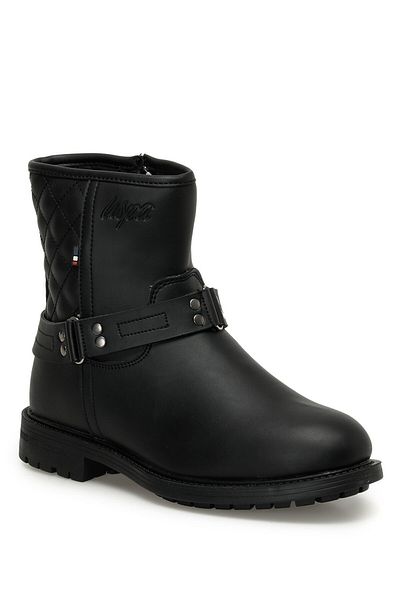 U.S. Polo Assn. BLOOM 3PR Μαύρες Γυναικείες Μπότες Biker