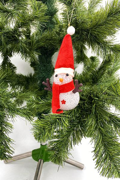 Yusuf Dirik YD Party Supplies Christmas Tree Ornament Lighted Snowman 15 cm