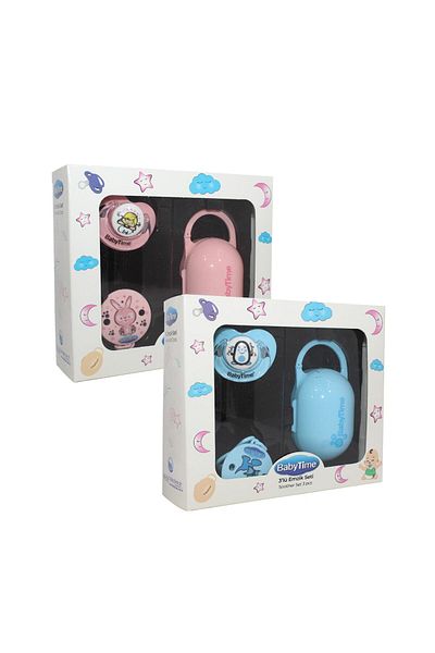 Babytime 3-Piece Pacifier Set Pink