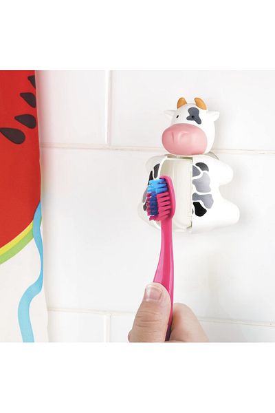 Flipper Toothbrush Container Cow