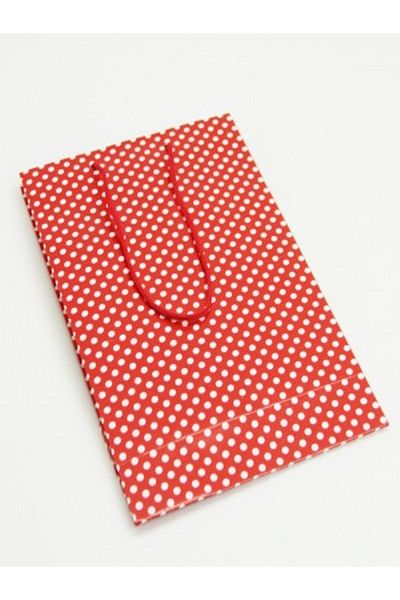 Kazanabil 25 POLATOLOGY CARDBOARD GIFT BAG WITH HOLDER STRING RED 17x27CM