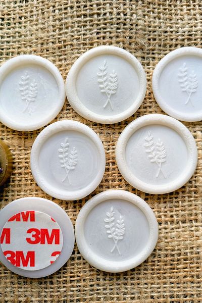 Dekorden Ready envelope seal - White pearl (50 pieces)