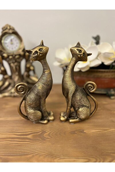 NARART Dekoratif Hediyelik Kuyruklu Kedi Biblo