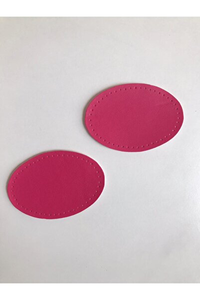 Self Casa Suni Deri Ikili Çocuk Dirsek Diz Onarma Yama Arma Patch (PEMBE)