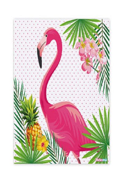 Kazanabil FLAMINGO THEMED DOUBLE FOLDED PARTY NAPKINS OF 16