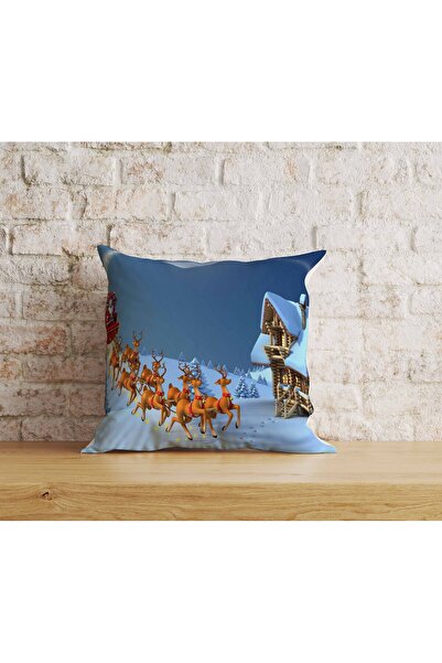 Şah Dekor Husă pentru pernă digitală cu imprimeu cu tematică de Anul Nou, cu ...