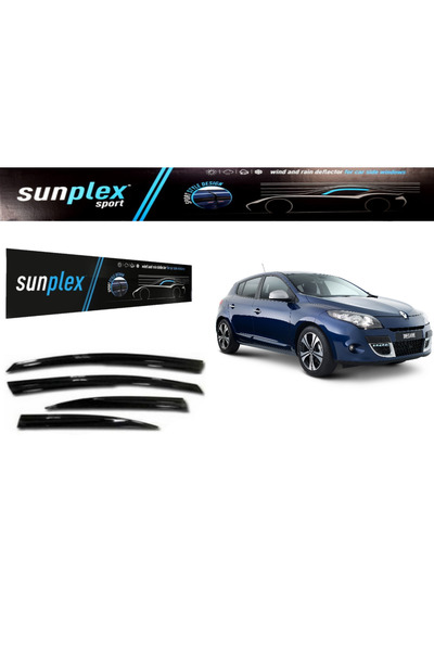 SUNPLEX Renault Megane 3 2013 Model Uyumlu Araca Özel Cam Rüzğarlığı Ön Arka 4lü