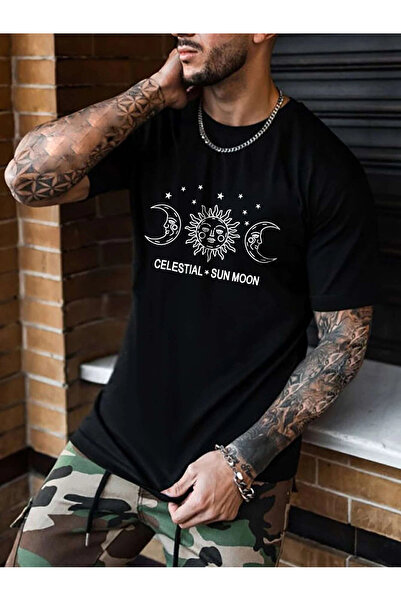 AY MONTANA LUNAVISTA Unisex Μπλουζάκι με στάμπα φεγγαριού