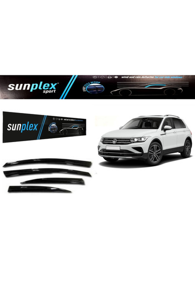 SUNPLEX Volkswagen Tiguan 2022 Model Uyumlu Araca Özel Cam Rüzğarlığı Ön Arka...