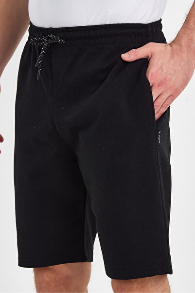 mmetalic Regular Fit Yanları Cepli Rahat Kesim Siyah-antrasit 2'li Erkek Şort