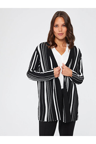 Faik Sönmez Siyah Kadın Örme Hırka U67684