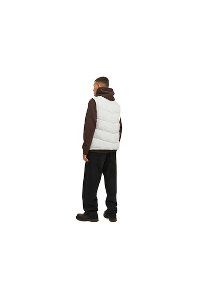 Jack & Jones Ανδρικό γιλέκο Jack Jones Jorvesterbro Bodywarmer 12238853 -MOONBEAM Λευκό
