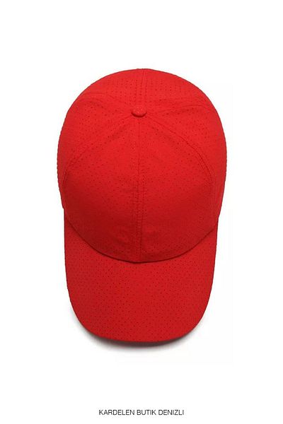 Kardelen Butik Denizli Unisex Sun Hat Red