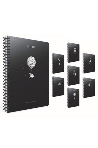 Gıpta Astro Notes A4 100 coli caiet cu copertă din carton spiralat pătrat 5429