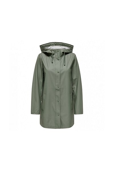 ONLY Onlnewellen Women's Daily Raincoat15304784-AGAVE-GREEN Khaki