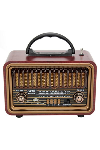 Concord NS8069BT Nostaljik Radyo USB & TF & Aux Girişli Bluetooh Hoparlör