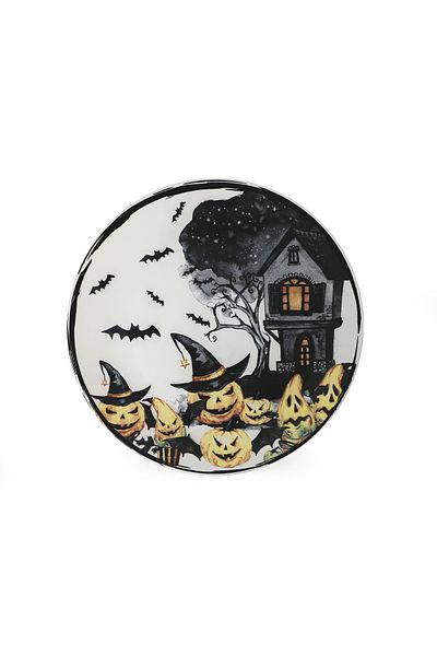 Keramika Farfurie de Servire Halloween Witch 26 Cm - 19948
